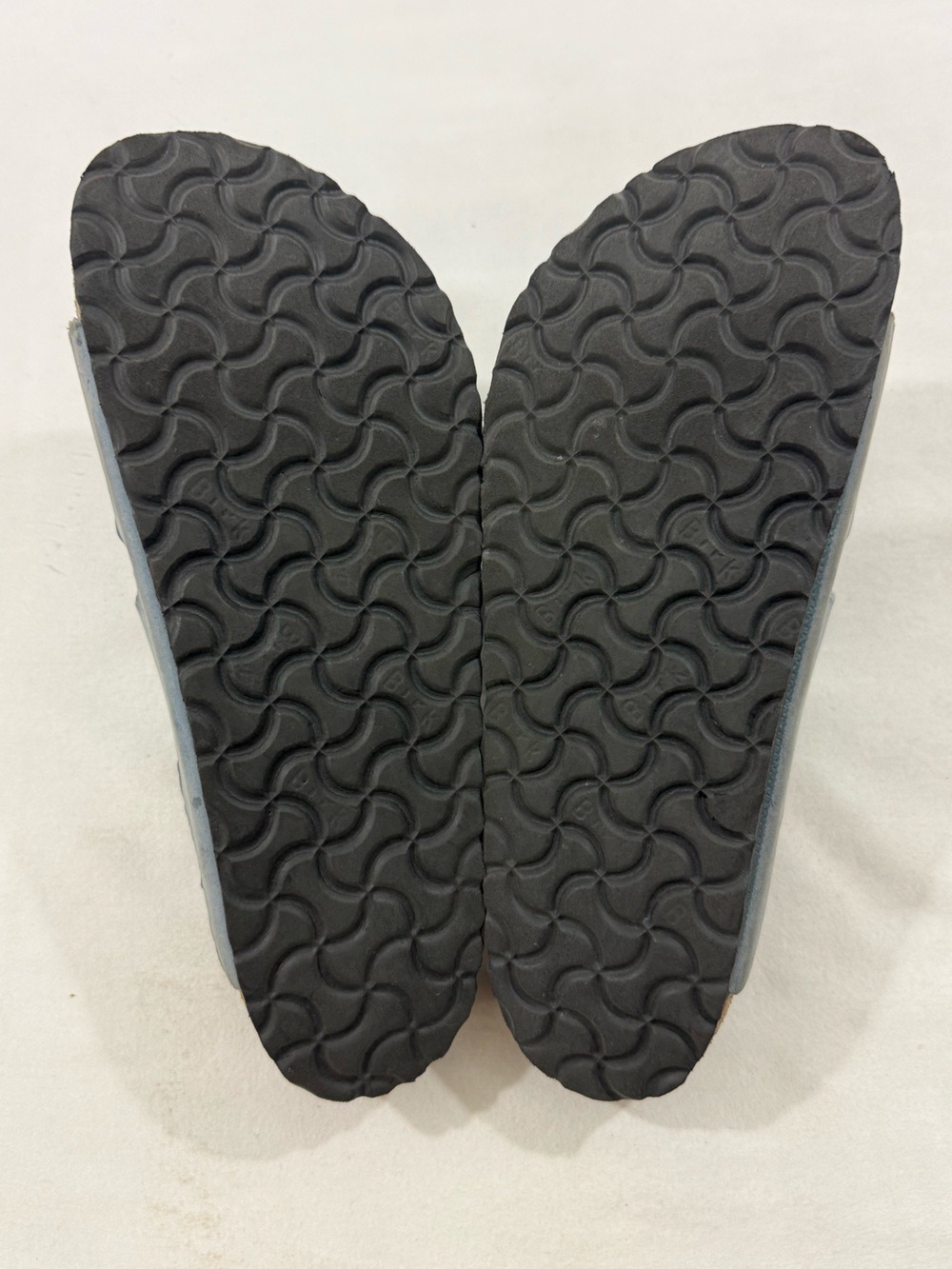 Birkenstock Arizona Suede Sandals Stone Blue Narrow EU 39 US 8 8.5 Double Strap - Picture 8 of 11